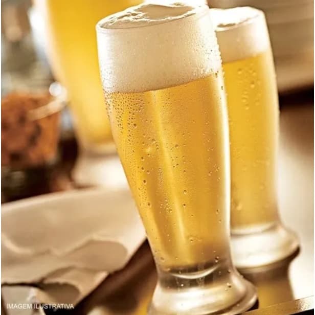 Jogo De Copos Para Cerveja 200ML Modelo Munich - Copos De Vidro Tulipa De Chopp Utensílios De Cozinha Nadir