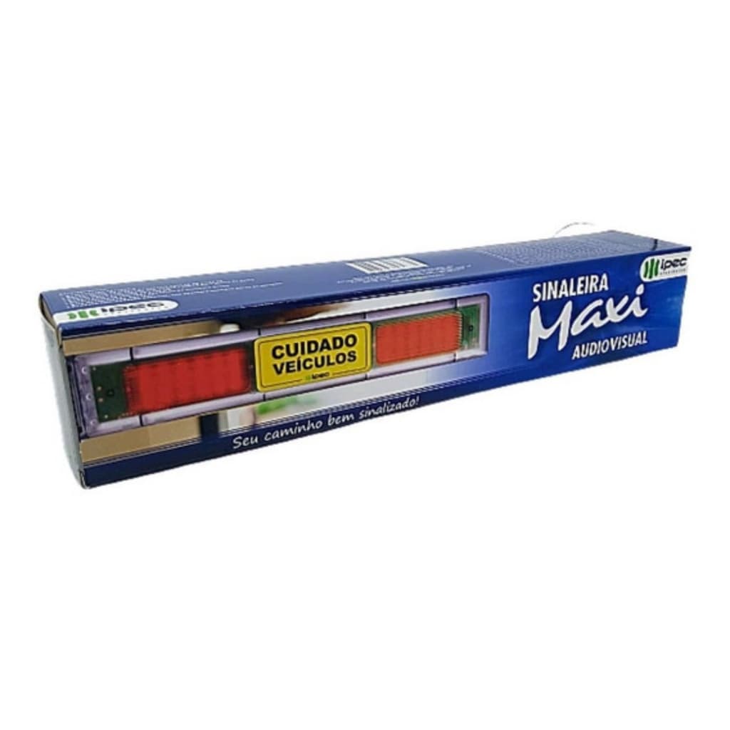 Sinaleira Maxi Audiovisual 72 Leds Sinalizadores Ipec