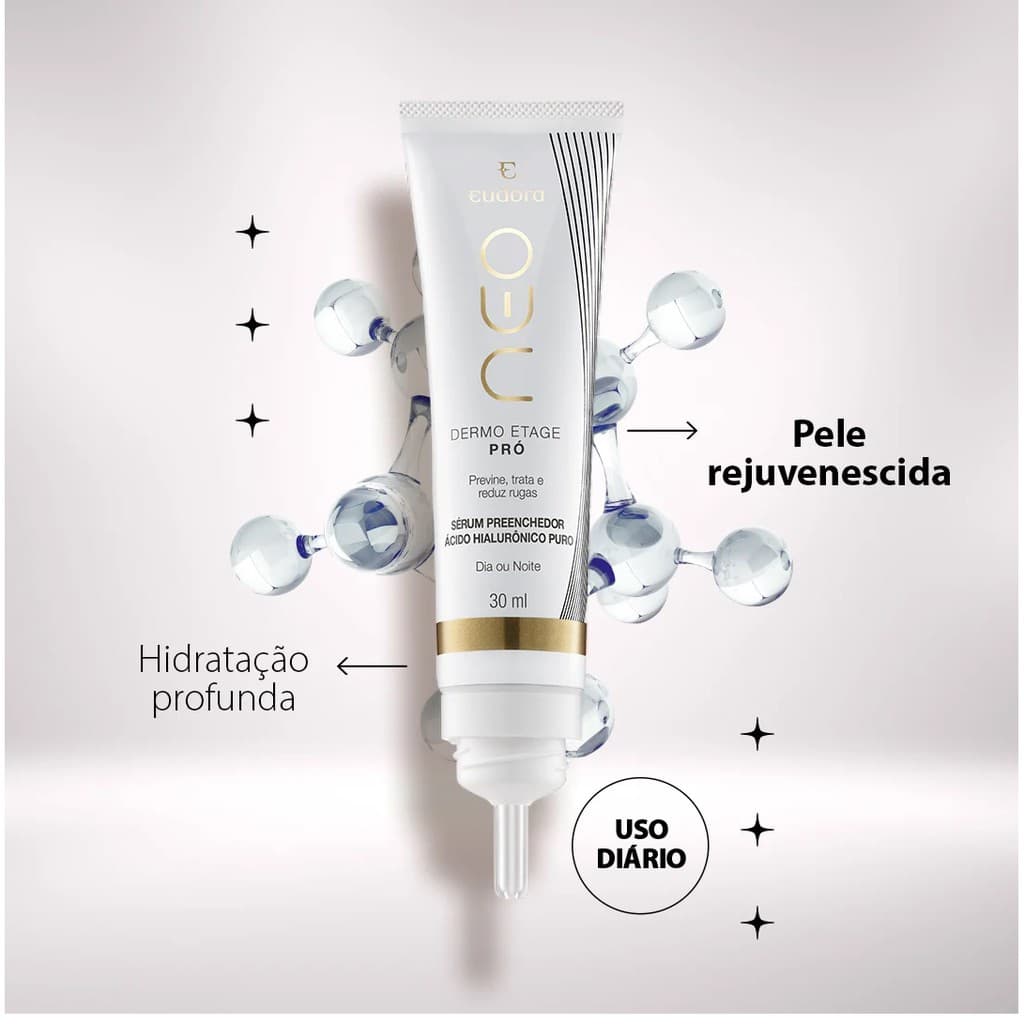 Sérum Ácido Hialurônico Puro Preenchedor Neo Dermo Etage 30ml Eudora VAL- 02/27