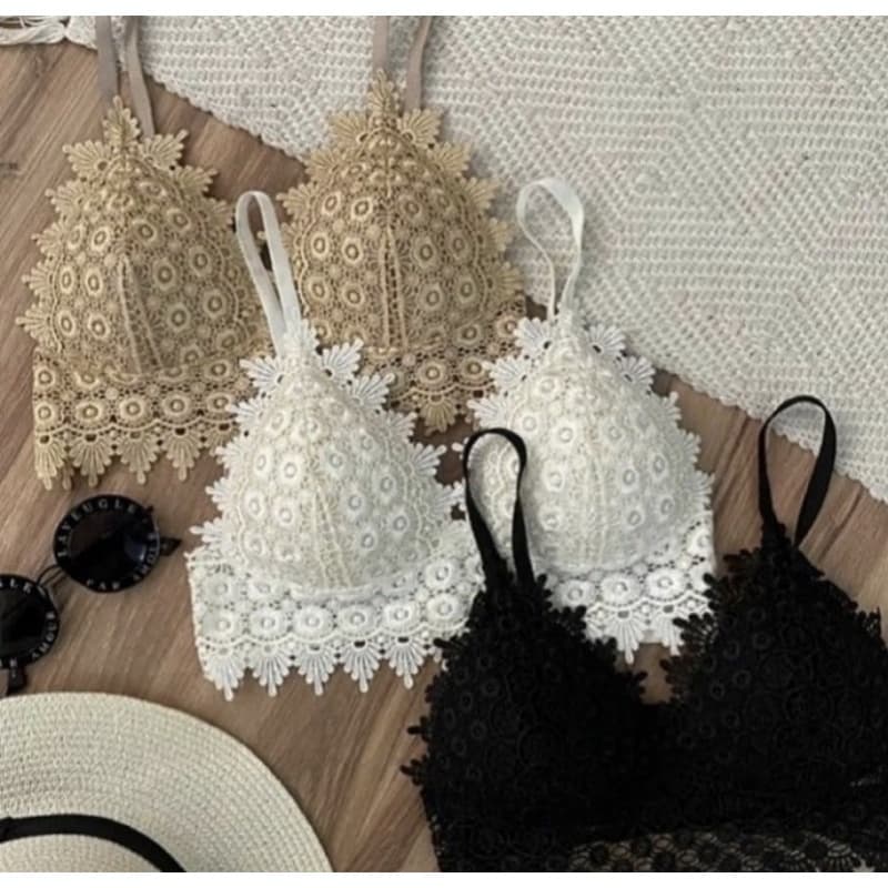 Top Cropped Renda Com Bojo feminina Marcado Feminina Promoção
