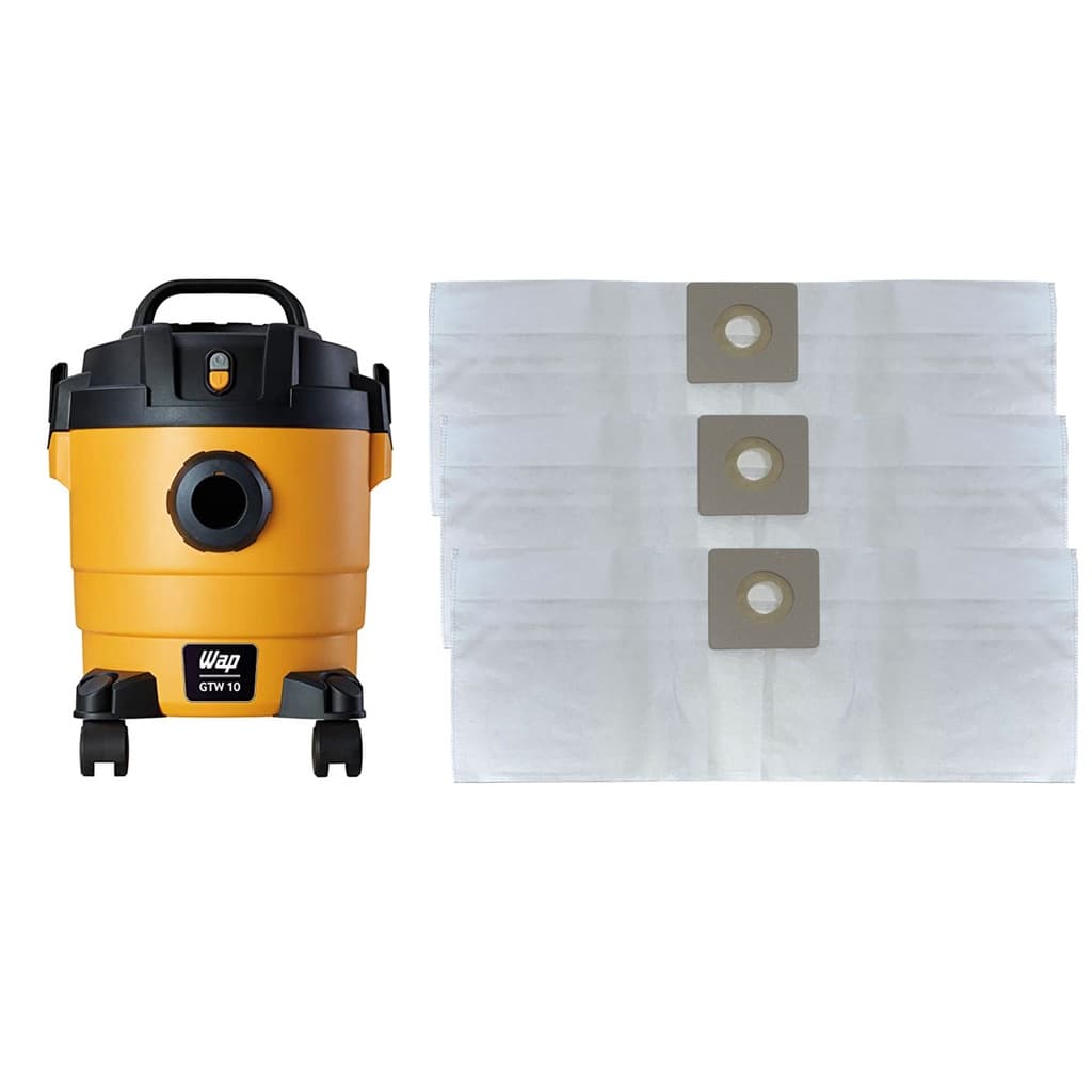 Kit 3 Sacos Descartáveis Aspirador Pó Wap Gtw 10