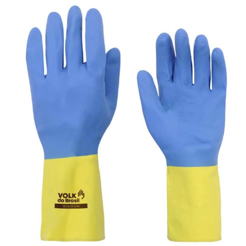 Luva de Látex e Neoprene Bicolor Volk - CA16779