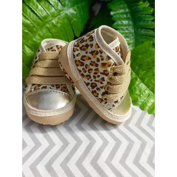 Sapatinho Para Bebê menina; Sapato Bebe; animal print; onçinha; calçado recém nascido;