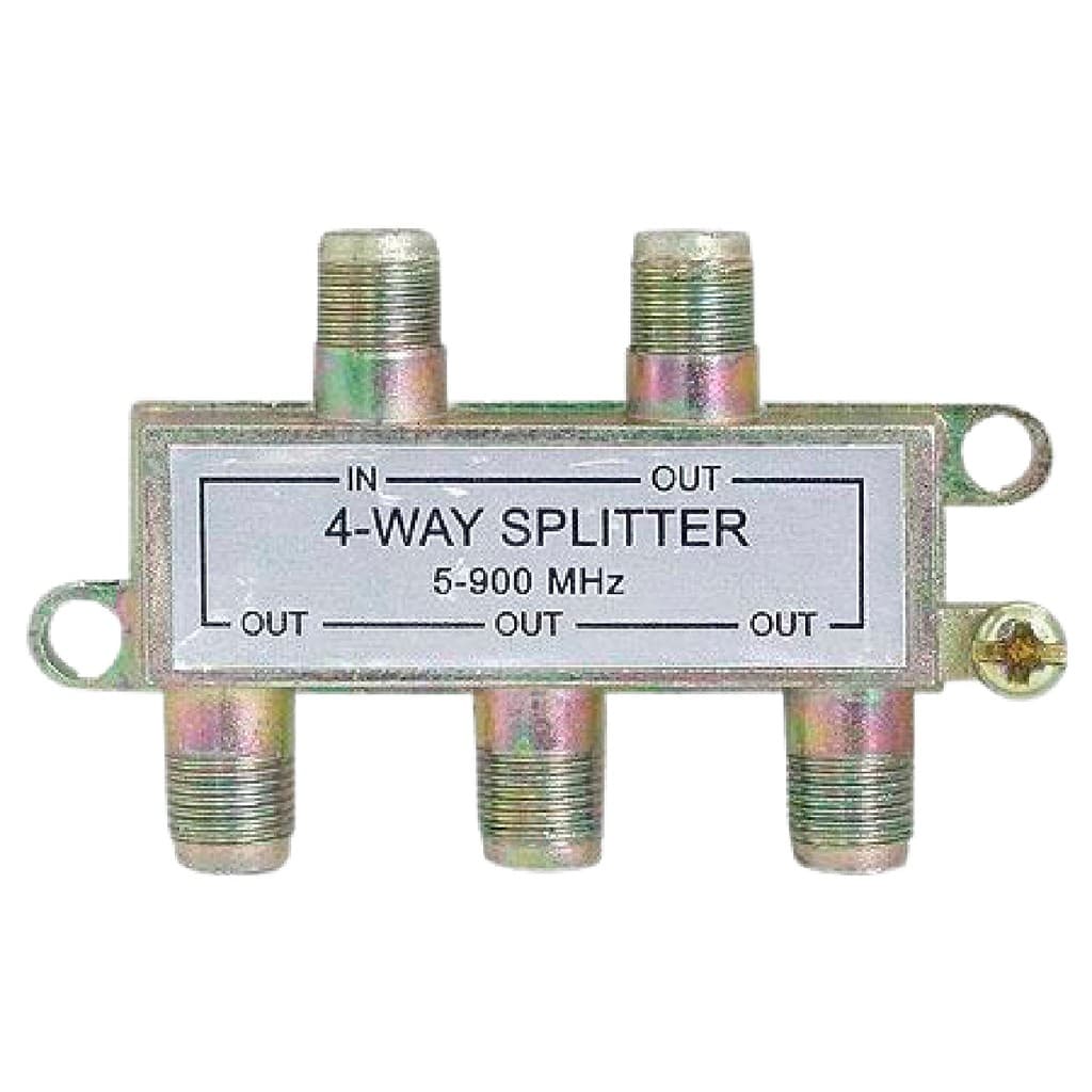 Divisor Sinal Para Antena TV Digital 1x4 Saidas Splitter - 5~900mhz Conexão F Vhf UHF Rg6 RG59