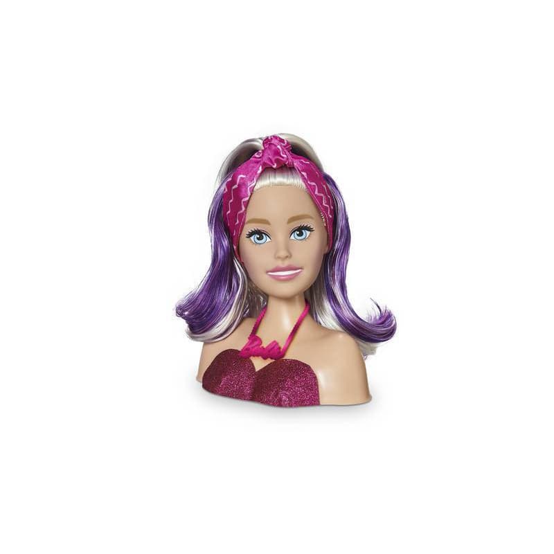 Boneca Barbie Busto Rosa Maquiagem menina Acessórios Cabelo Pentear Maquiar Mattel Brinquedos Original