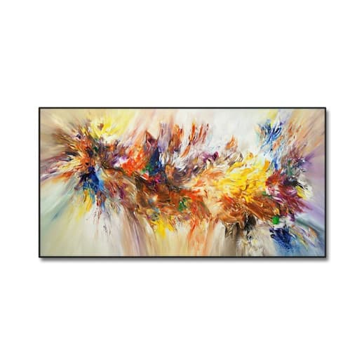 quadro decorativo 1 peça explosão cores decoração colors