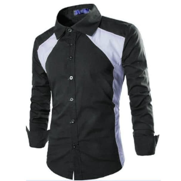 KEMEJA TRIEZ Manga Comprida FORMAL CASUAL Camisa Masculina Simples TANAH ABANG Atacado Masculino