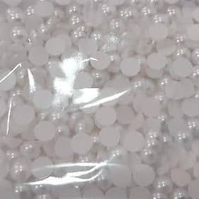 Meia Pérola branca 5 mm  Pacotes Com  10gr - Planeta das artes