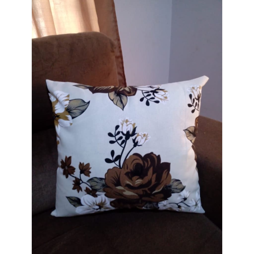 Capa De Almofada Avulsa Estampada Marrom