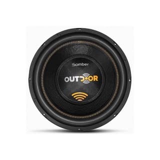 Alto Falante Subwoofer Sub Bomber Outdoor 12" Polegadas Pol 500W RMS 4 Ohms Bobina Simples Som Automotivo Potencia Grave