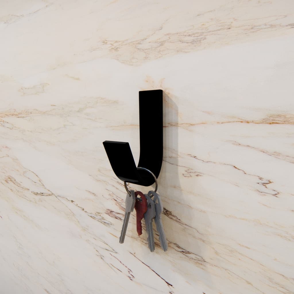 Gancho suporte de pendurar porta treco preto