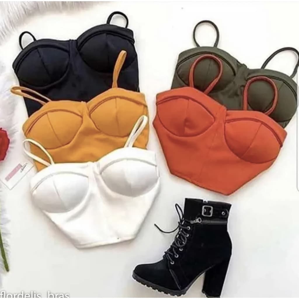 Cropped Feminino Neoprene Oferta Barato Promoção De Verão