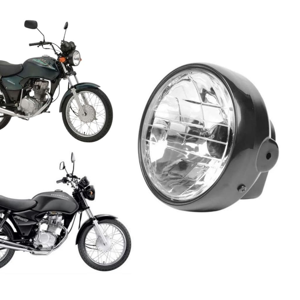 Farol Completo HONDA Titan 125 2000 2001 2002 2003 2004 PROJEÇÃO S/LAMPADA