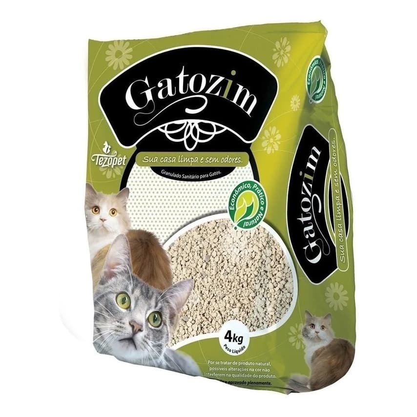 Areia sanitária para gato GATOZIM 4kg