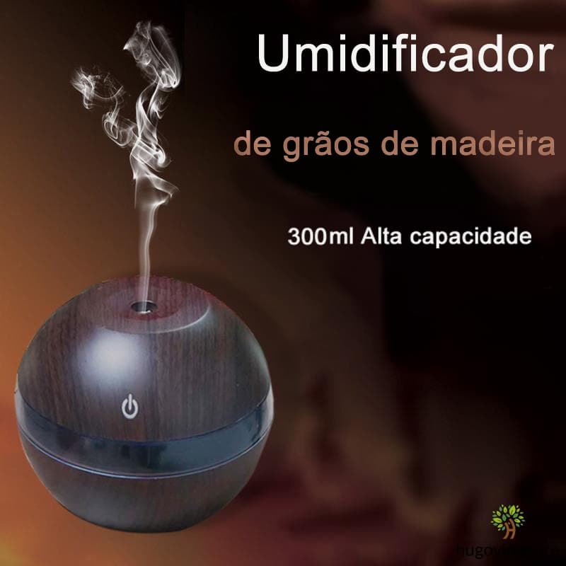 Mini Umidificador de Ar e umidificadores de Aromaterapia Ambientes Tipo Madeira de ar para escritorio para