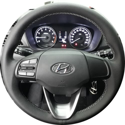Capa De Volante Costurada Novo Hb20 Em P.u