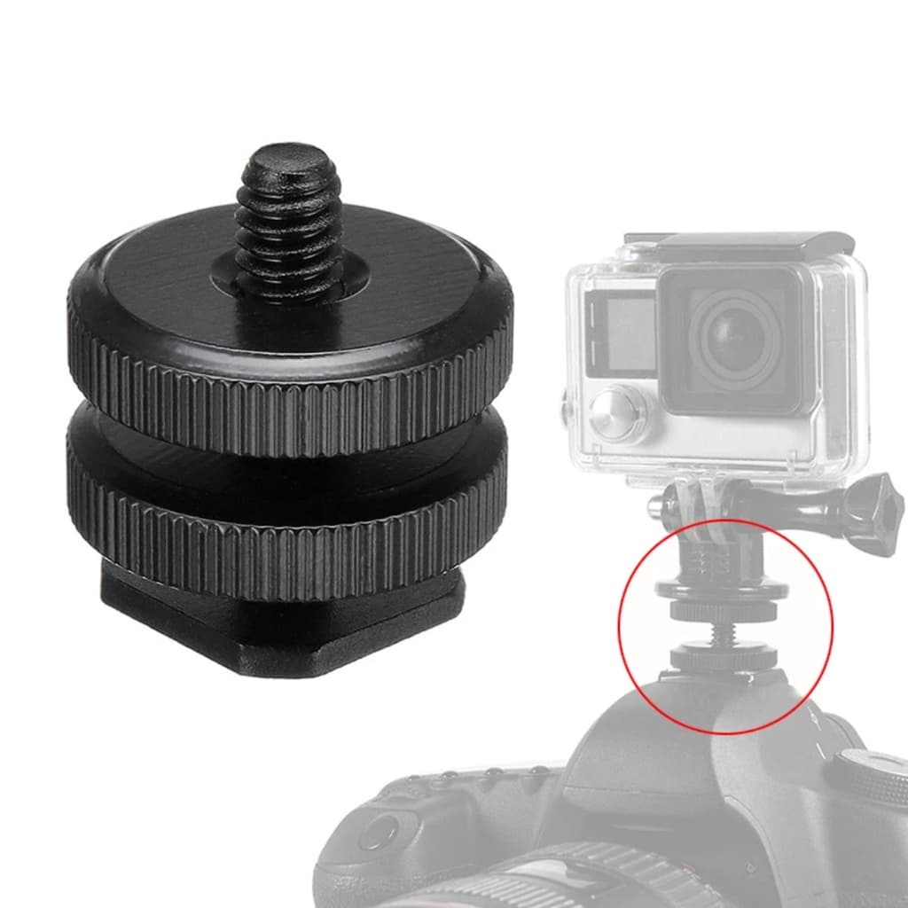 Adaptador Sapata Dlsr Para Gopro Parafuso 1/4