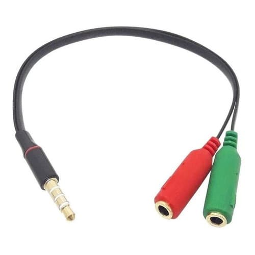 Adaptador Para Fone Ouvido Gamer Dj Gamer Microfone E Som P3
