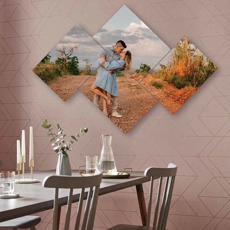 Quadro placa decorativo personalizado com sua foto, mosaico  porta retrato de parede mosaico, seu retrato, foto pessoal, famílianamorado presente  casa, sala quadro sala  quadro cozinha