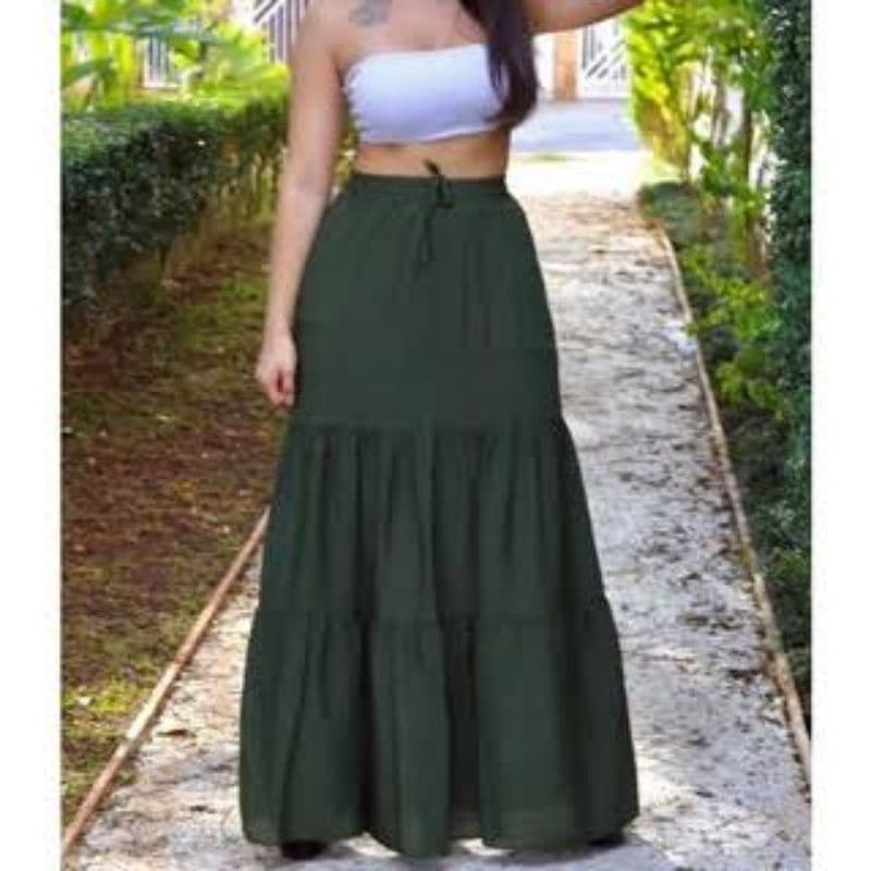 Saia 3 Marias . Saia Longa. Moda Evangélica