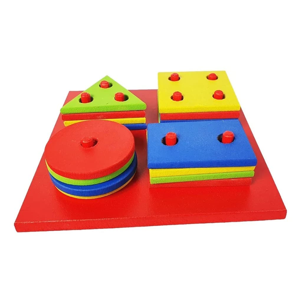 Brinquedo Educativo Pedagógico Montessori Formas Geométricas
