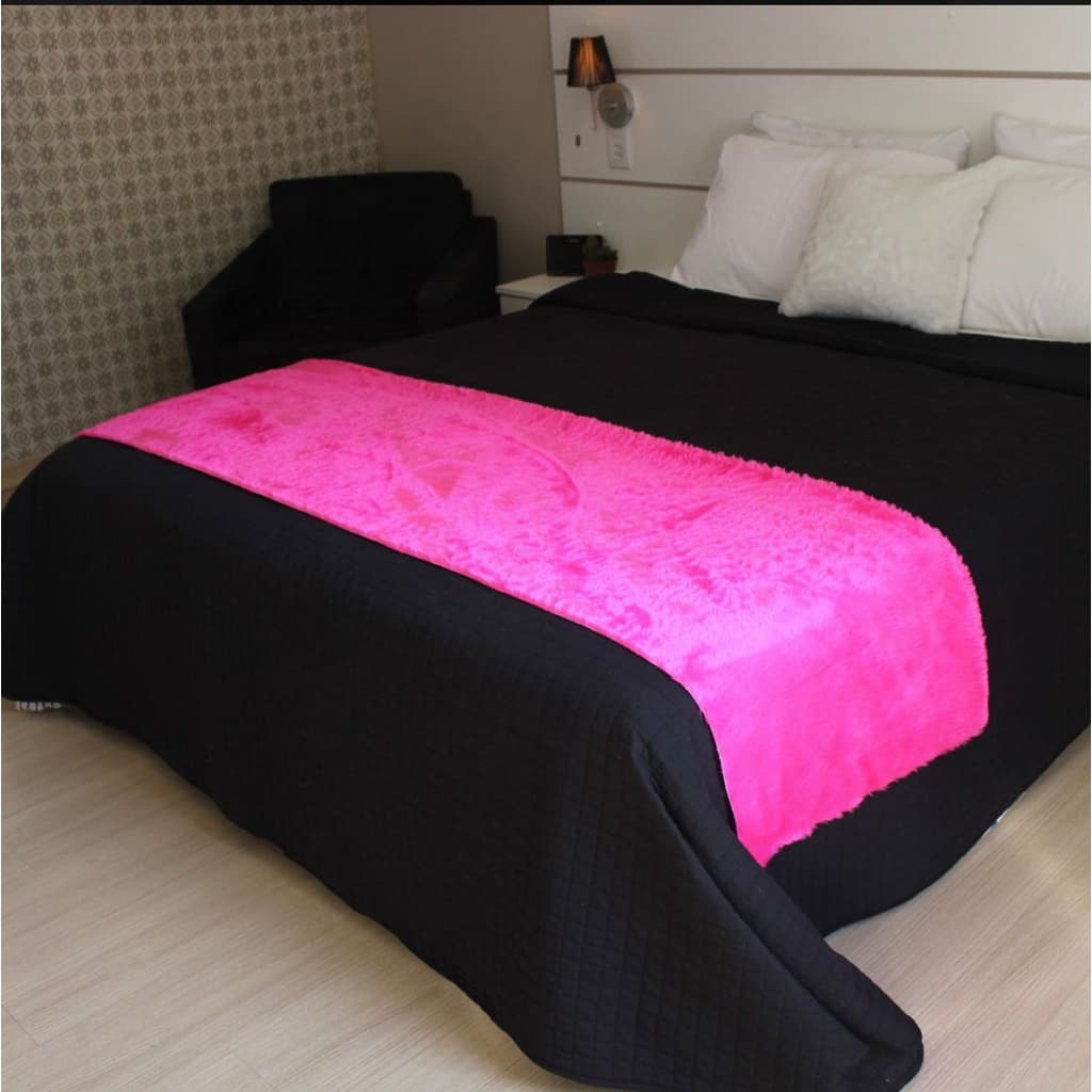 Peseira Pelúcia Pelo Ultrasoft Cama Queen 2.00x0,50 VARIAS CORES