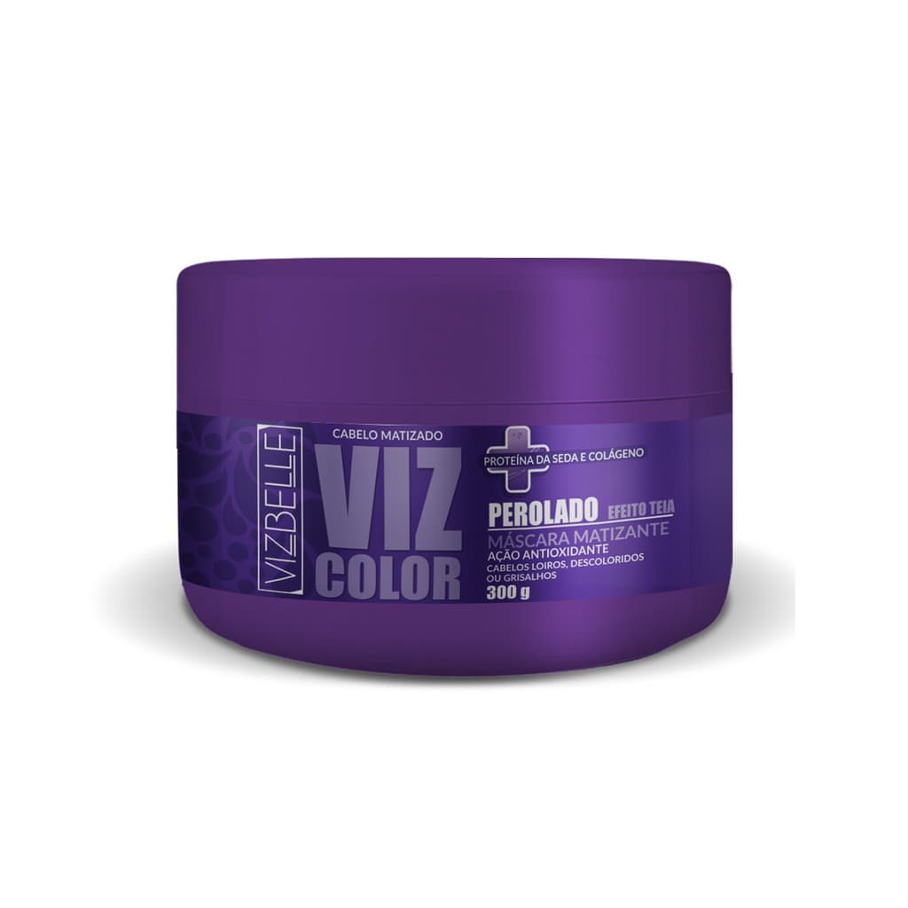 Mascara Matizante Perolado Efeito Teia 300g Com Proteina Da Seda E Colageno Vizbelle