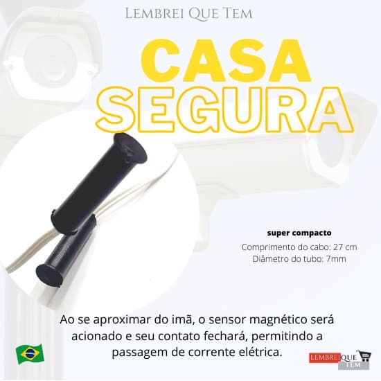 Sensor MAGNÉTICO sete fogo  embutir