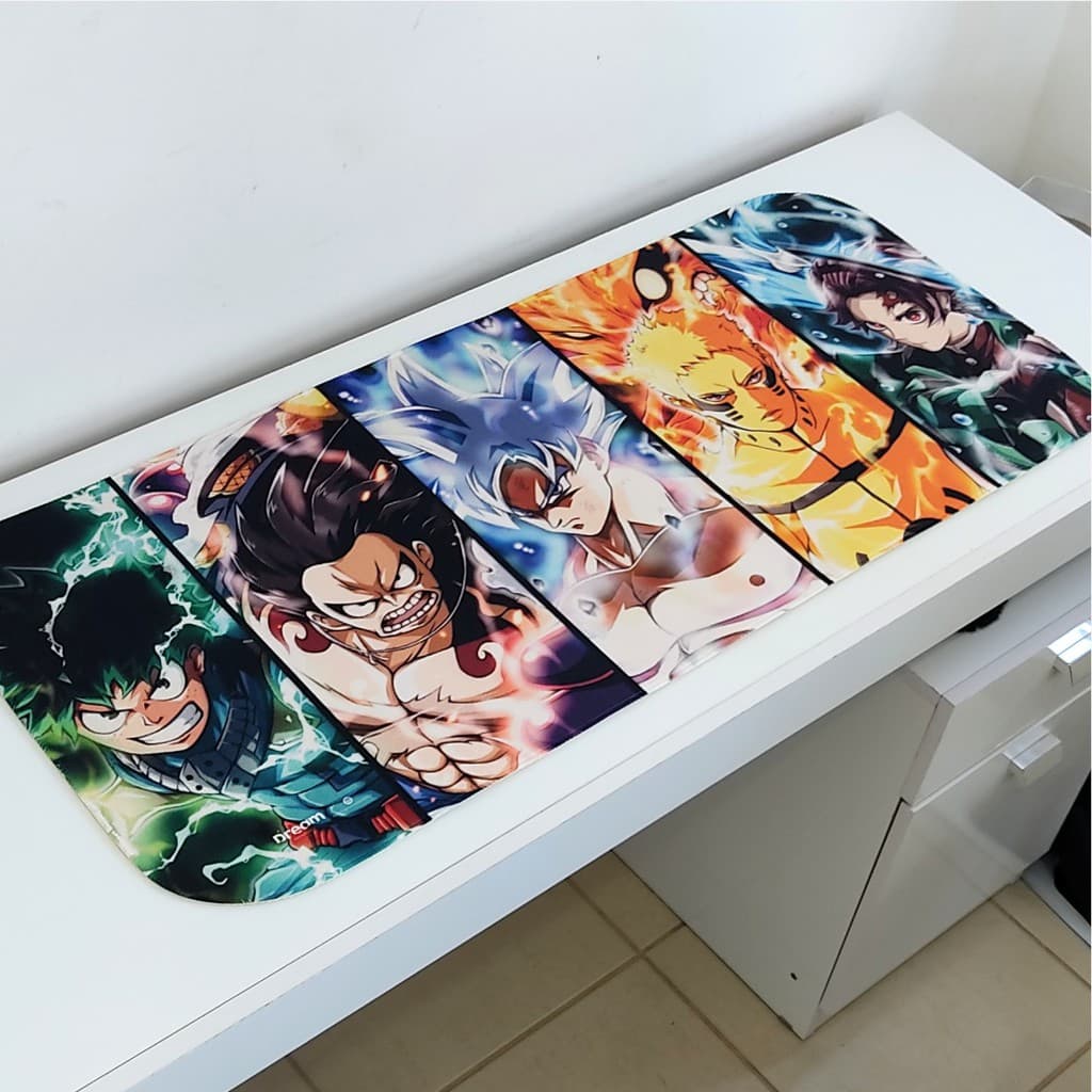 Mouse Pad  Gamer Naruto Costurado Grande Extra Grande 90x40