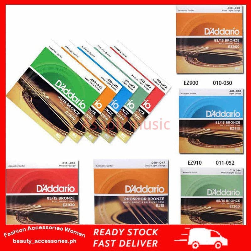 Corda De Guitarra DAddario EXL110 Enrolada Em Níquel Elétrica 10-46 D'Addario EZ890/920 Cordas