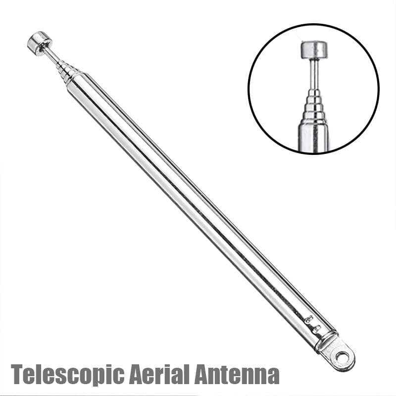 Nova Seção 7 Substituição Telescópica Antena De TV Radio DAB AM/FM Universal Comprimento 740 Milímetros
