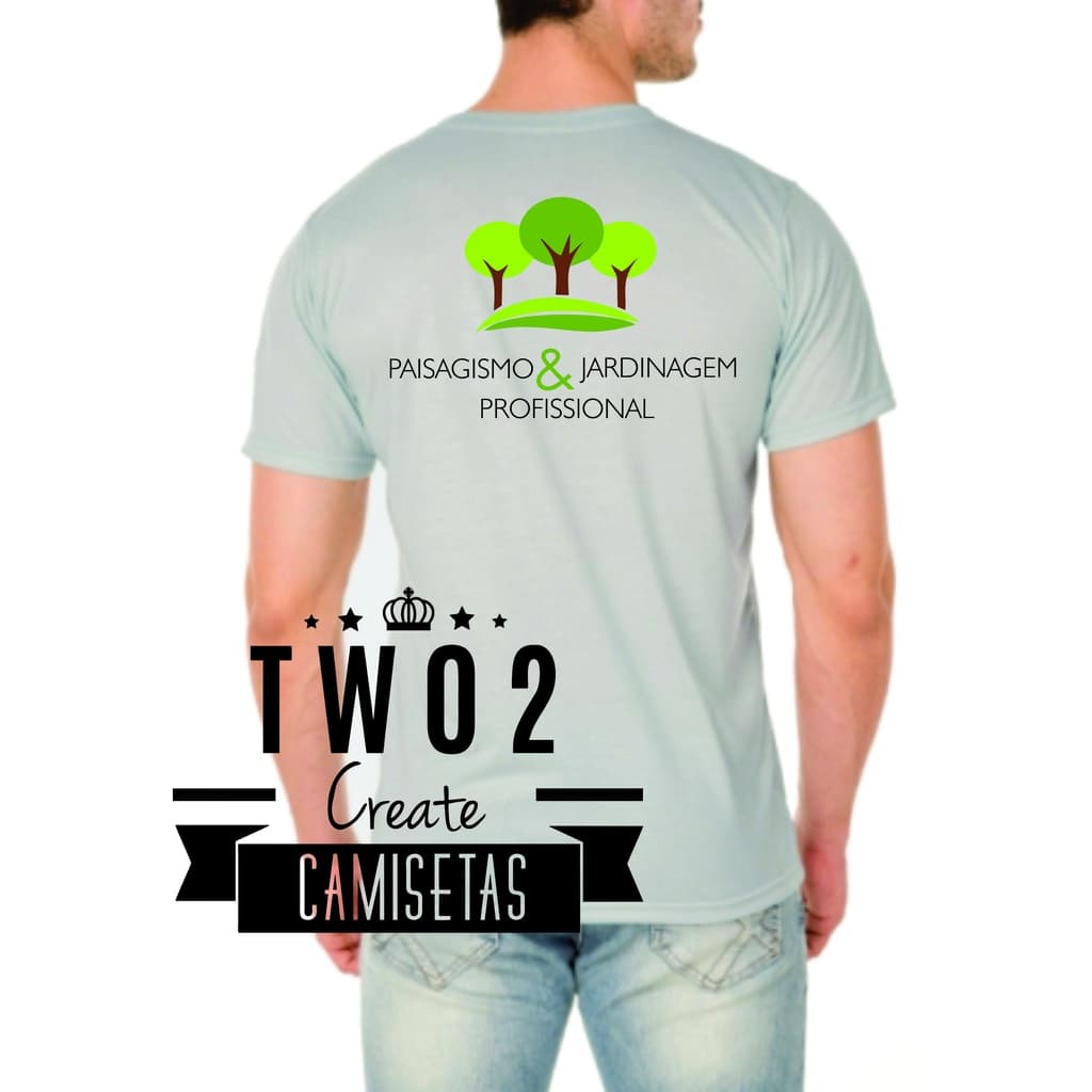 CAMISETA PAISAGISMO PAISAGISTA JARDINEIRO JARDINAGEM UNIFORME TRABALHO