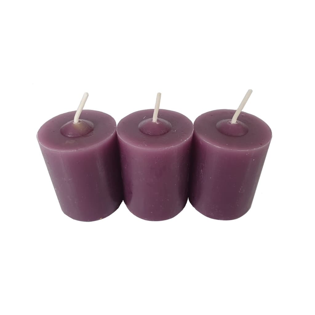 Kit 3 Velas Aromáticas Perfumadas Com Aroma De Uva