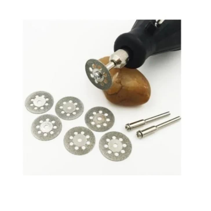 10 Disco Corte Diamantado 22mm Mini Micro Retifica