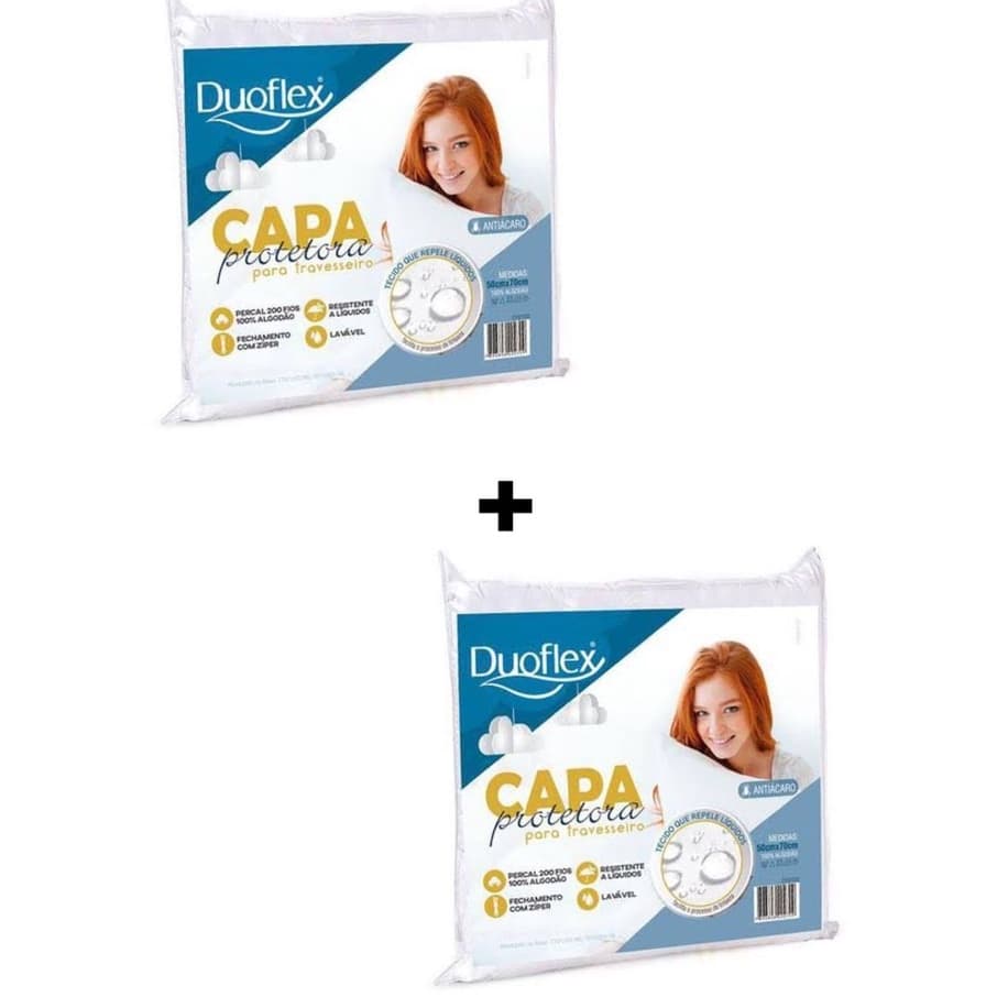 KIT - 2 Capas  Protetoras para Travesseiro - DUOFLEX