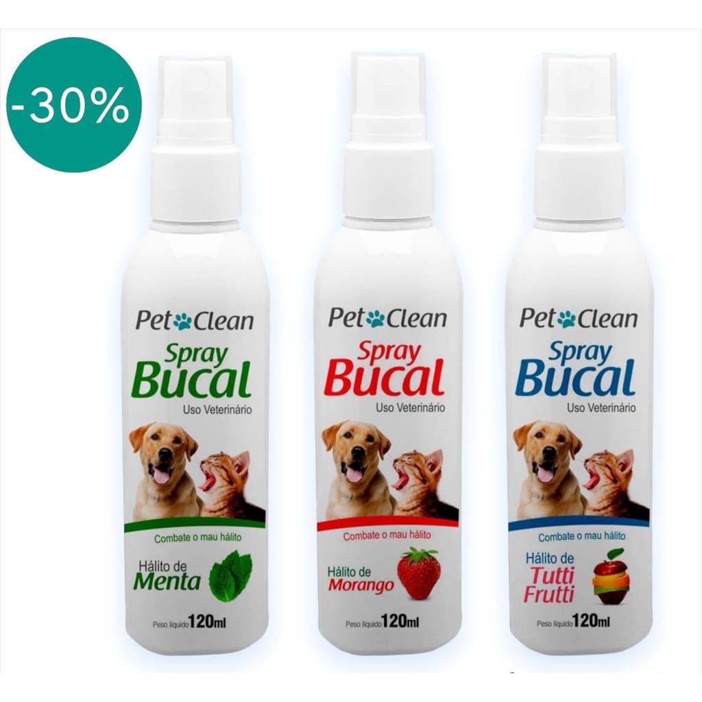 SPRAY BUCAL PARA CACHORROS E GATOS 120ML
