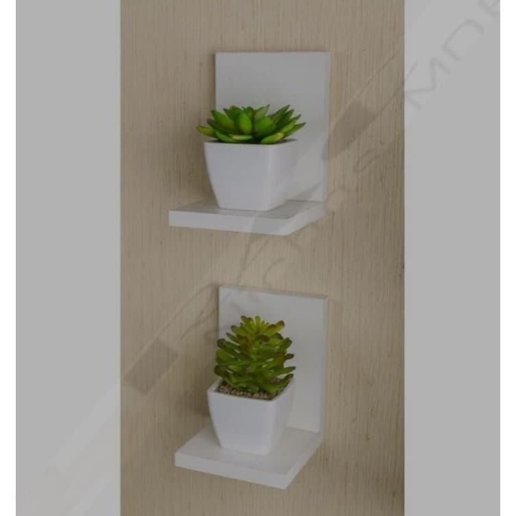 Kit 2 Prateleiras em L 100% MDF
