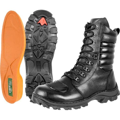Coturno Bota Masculino Tático Militar Motociclista Leve Couro.