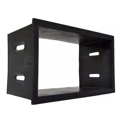 Moldura japones Dvd Polo,golf, Fox,fiesta, Ecosport 2 Din Preta