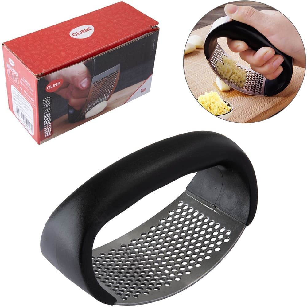 Espremedor Amassador de Alho Inox