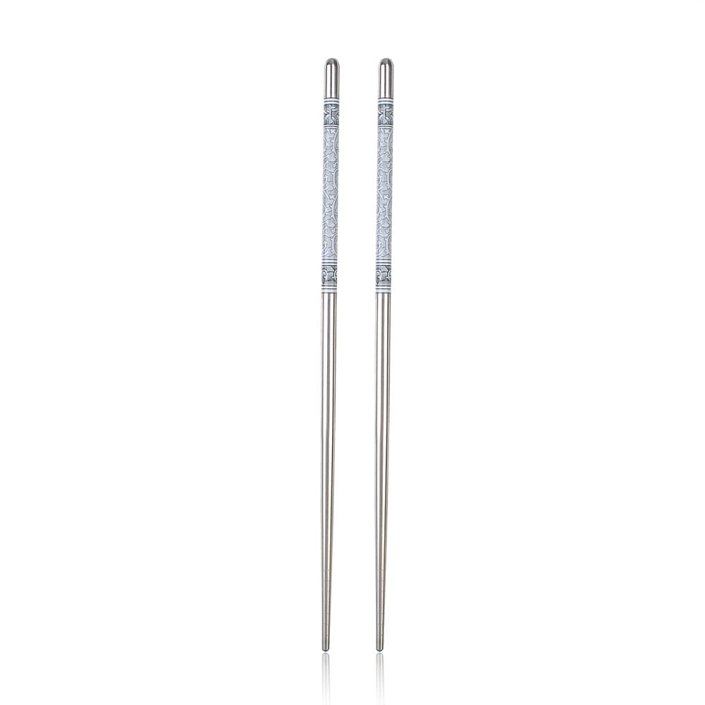 Hashi Azul E Branco Com Estampa De Flor De Porcelana Estilo Vintage