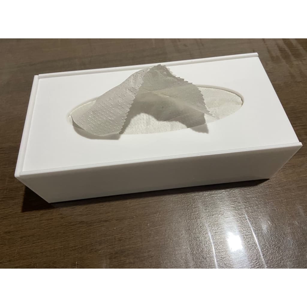 Caixa Acrílica Branca Porta Lenços De Papel Ou Interfolhas.
