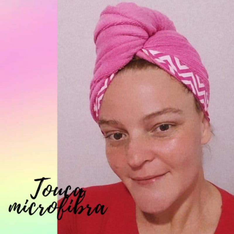 Touca toalha em microfibra