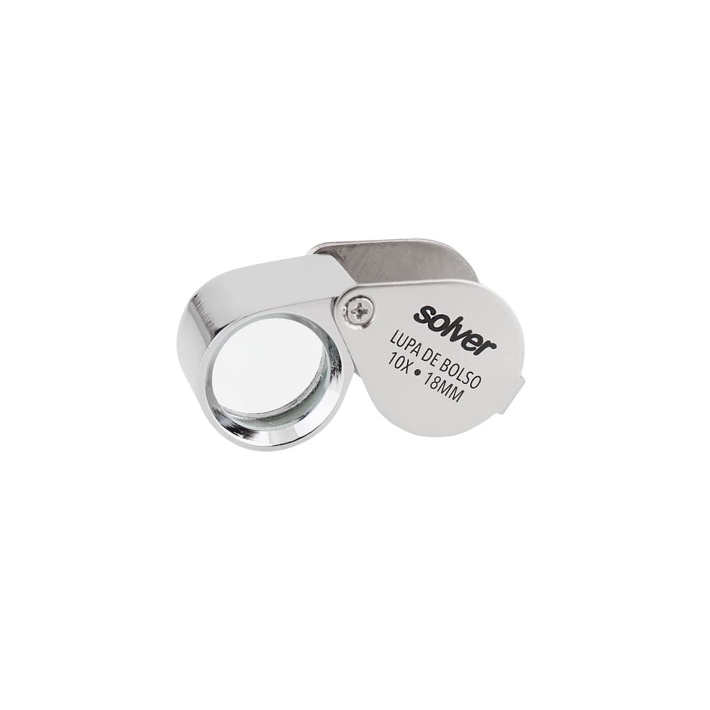 Lupa De Bolso 18mm 10x Solver Sld-110 Leve E Compacta