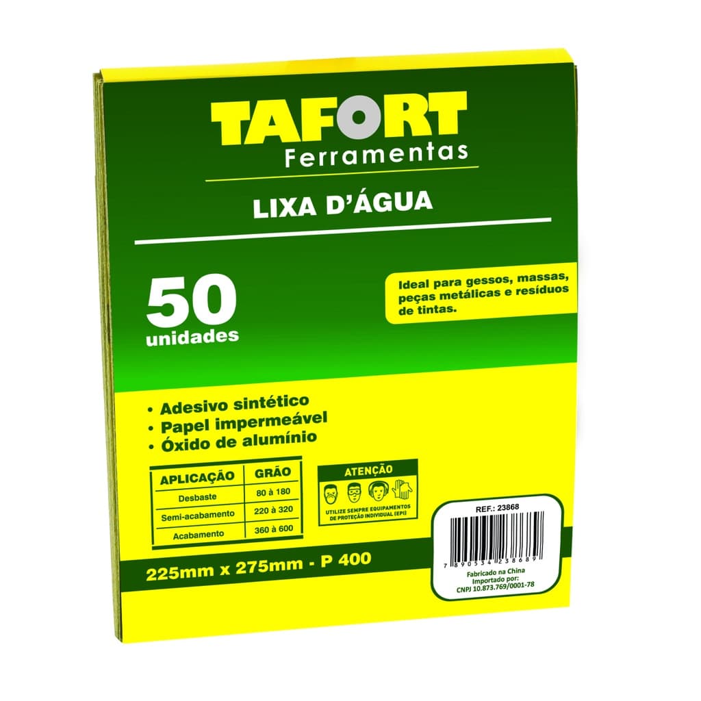 Lixa D'Água Gr 400 (50Pcs) - TAFORT