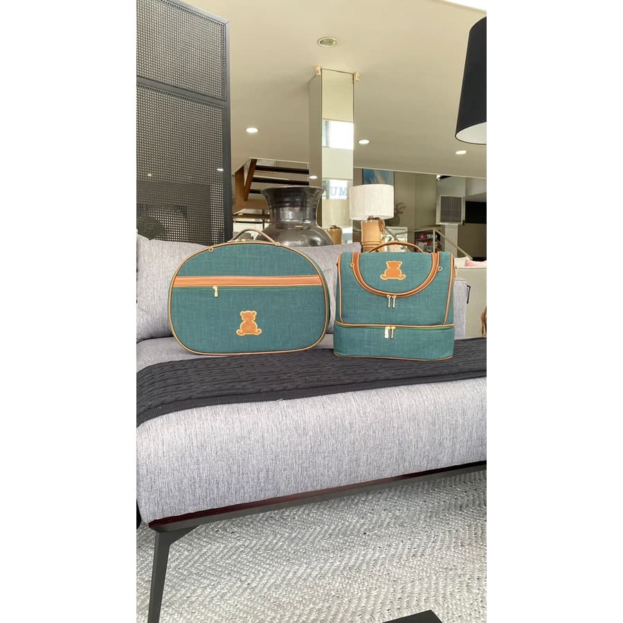 kit bolsas de maternidade mala de mão+ frasqueira baaú