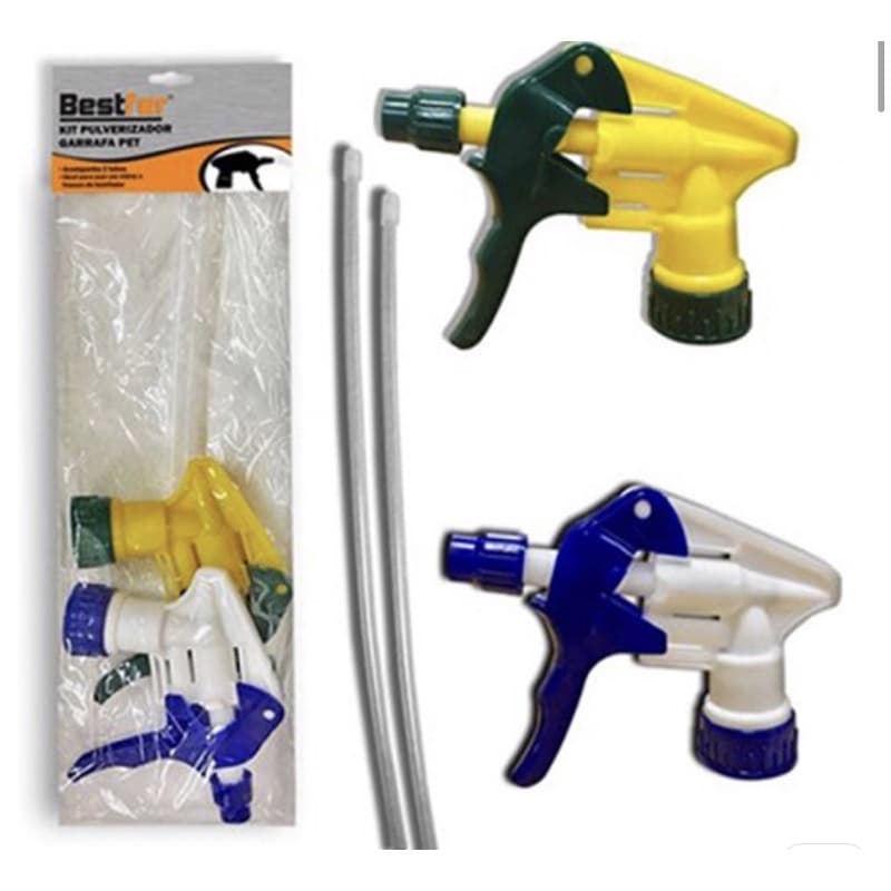 Gatilho Bico Pulverizador Borrifador   Pulverizar borrifar adaptável a bico de garrafas -  2 Unidades DFH1502