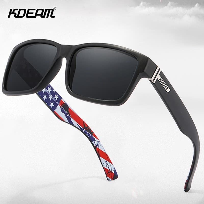 Kdeam Óculos De Sol De Sol Quadrados Esportivos Quadrados De Alta Definição Polarizado Com Mudança De Cor Kd505