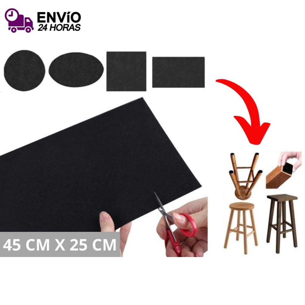 Feltro Auto Adesivo em Placa Móvel 240x450mm Grande