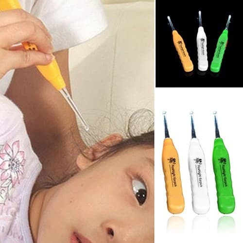 Limpador De Ouvido C/ Led Removedor Cera Mimi Kaki Japones